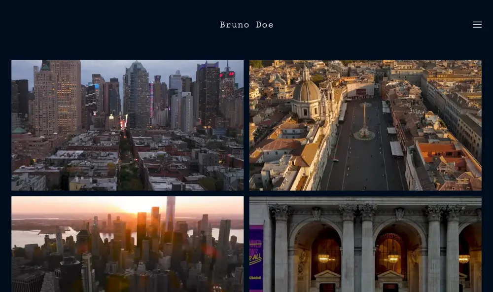 Estudio Veloz portfolio demo/look called Bruno.